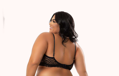Sutiã de Bojo com Strass Plus Size – Doce Malícia