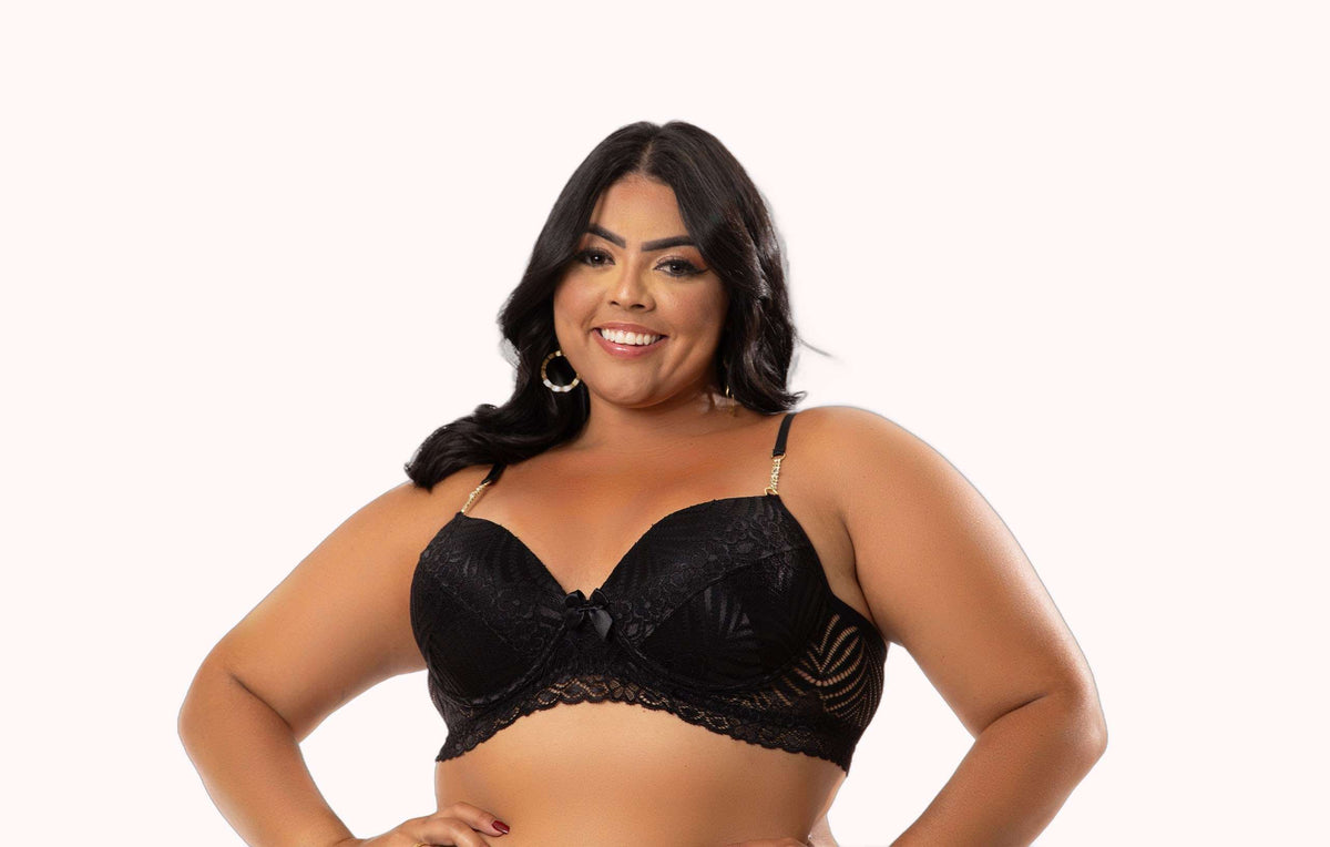 Sutiã de Bojo com Strass Plus Size – Doce Malícia