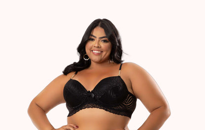Sutiã de Bojo com Strass Plus Size – Doce Malícia