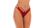 Tanga strappy com bju em Branco – Doce Malícia