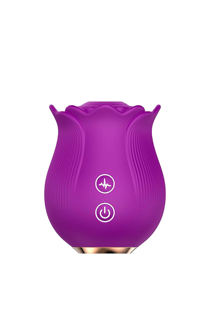 Rosa Vibradora em Silicone Recarregável – 12 Modos de Pulsação – Doce Malícia — Doce Malícia