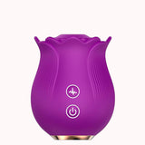 Rosa Vibradora em Silicone Recarregável – 12 Modos de Pulsação – Doce Malícia