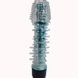 Vibrador com Capa Transparente e Saliências – Doce Malícia