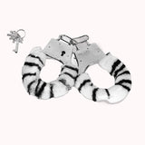 Algema de Metal com Pelúcia – Estampa de Zebra – Doce Malícia