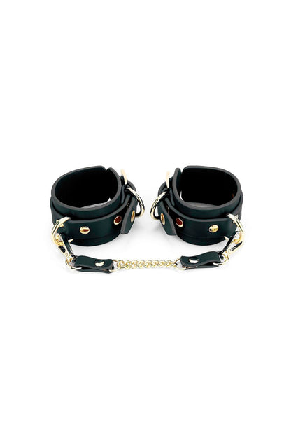 Algema de Luxo em Couro Legítimo em Preto – Doce Malícia
