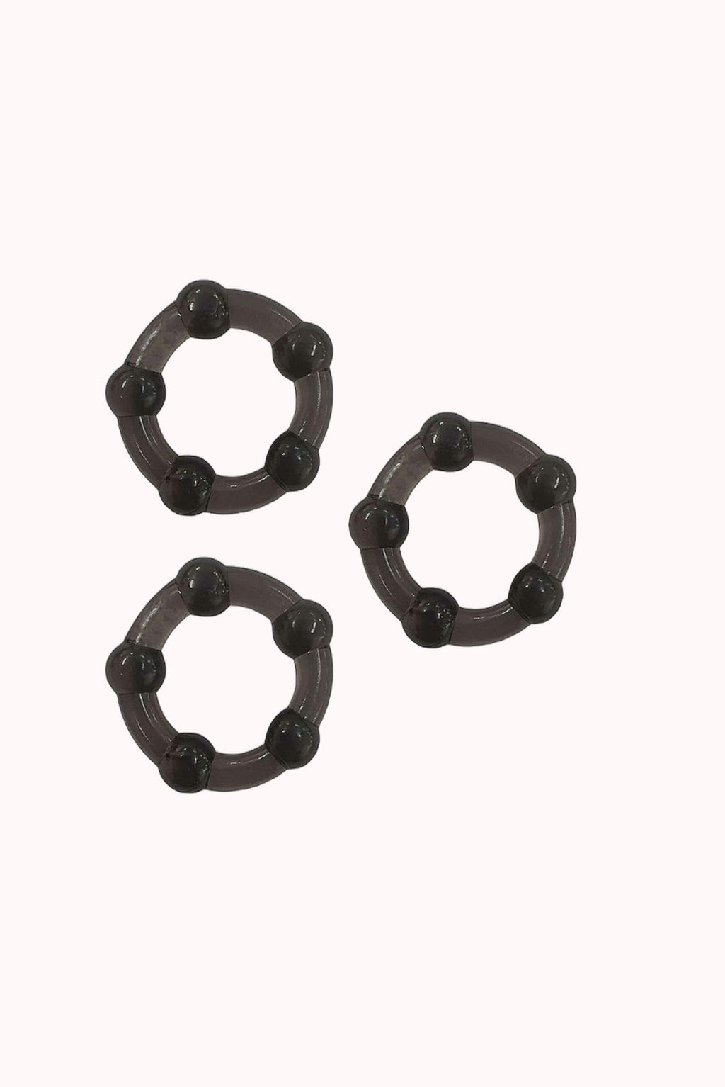 Anel Peniano de Silicone com Esferas – Kit 3 em 1 – Doce Malícia