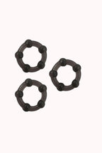 Anel Peniano de Silicone com Esferas – Kit 3 em 1 – Doce Malícia