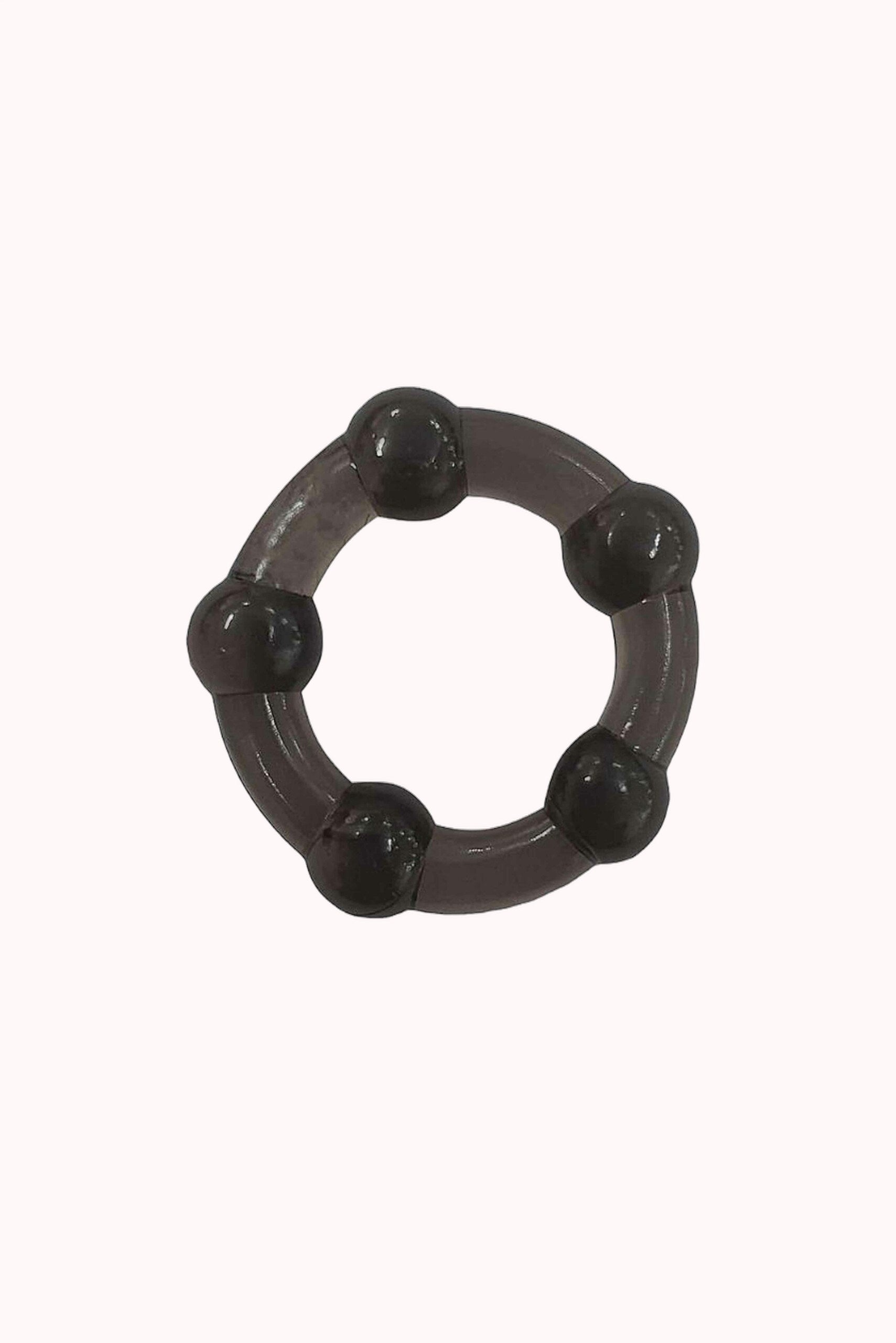 Anel Peniano de Silicone com Esferas – Kit 3 em 1 – Doce Malícia