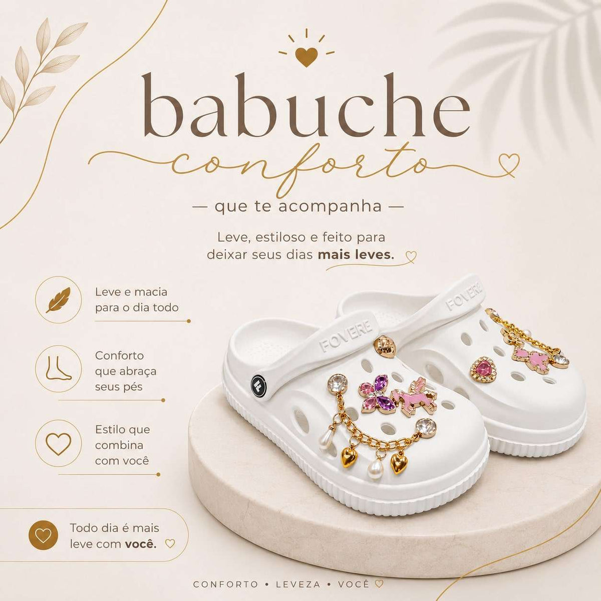 Babuche Feminino Branco – Doce Malícia