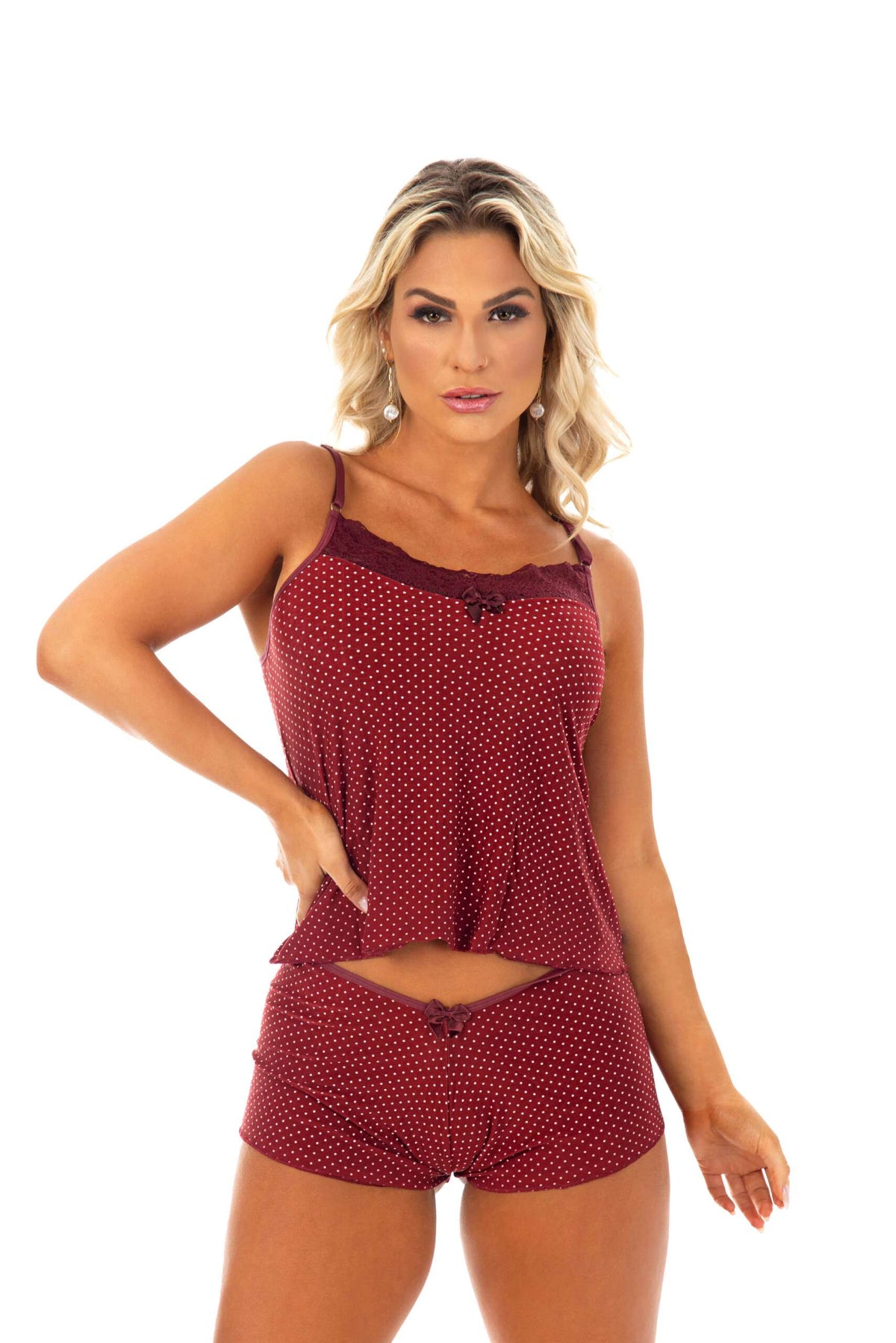Baby Doll em liganete estampado em cores sortidas – Doce Malícia