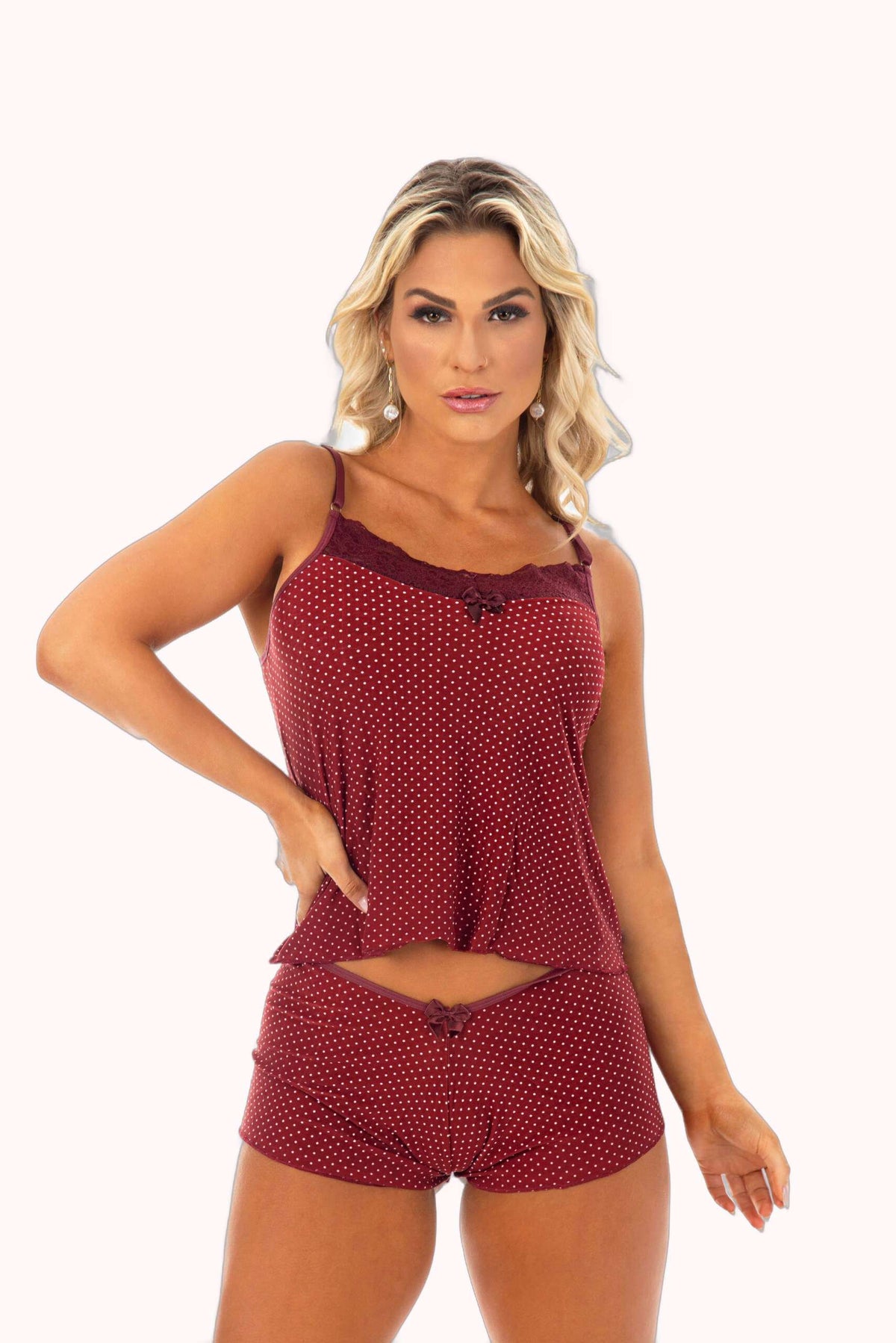 Baby Doll em liganete estampado – Doce Malícia