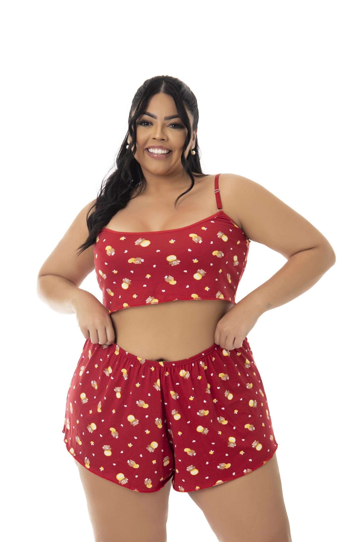 Baby Doll em Suede Estampado em Frozen – Doce Malícia