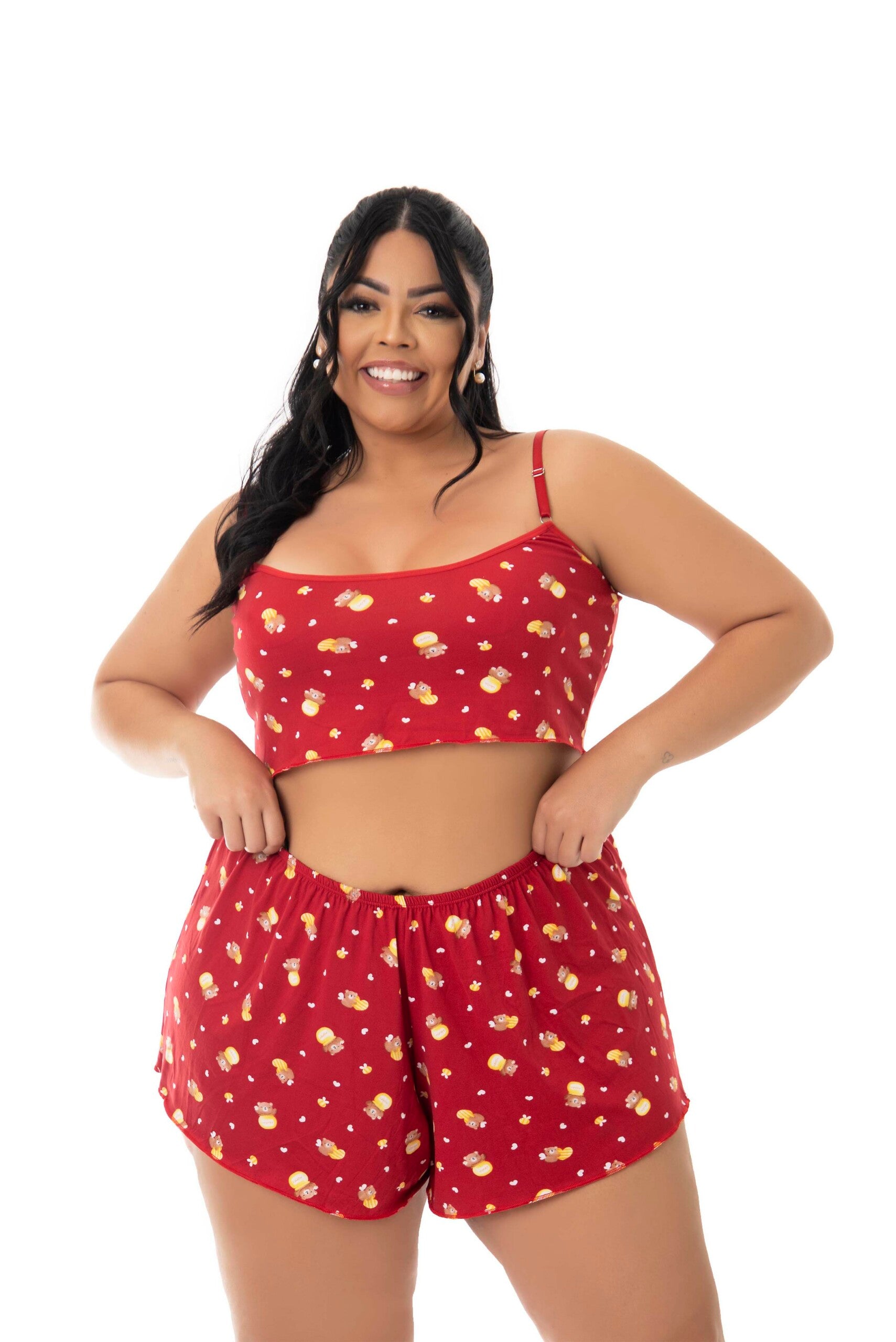 Baby Doll em Suede Estampado em Frozen – Doce Malícia