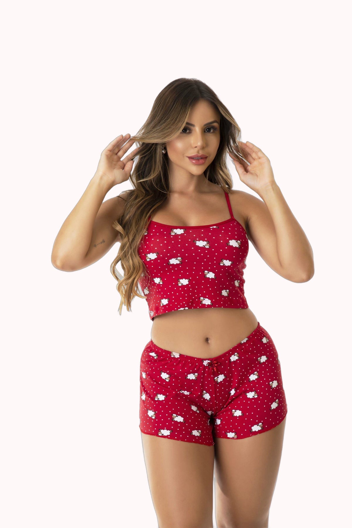 Baby Doll em Suede Estampado