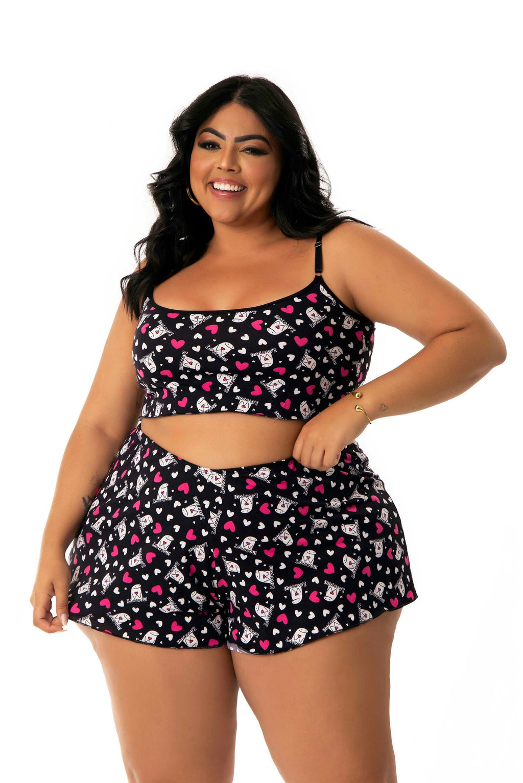 Baby Doll em Suede Estampado em Frozen – Doce Malícia
