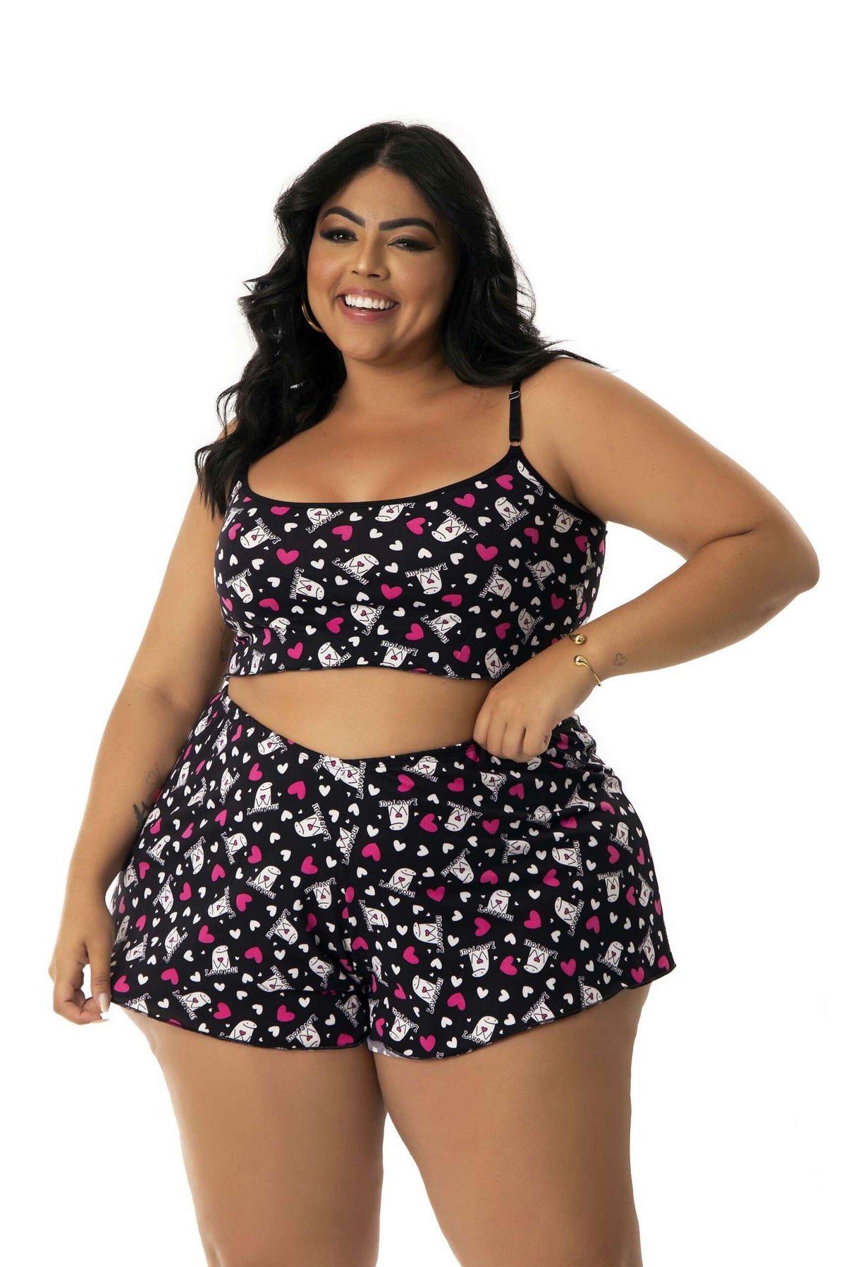 Baby Doll em Suede Estampado em Frozen – Doce Malícia