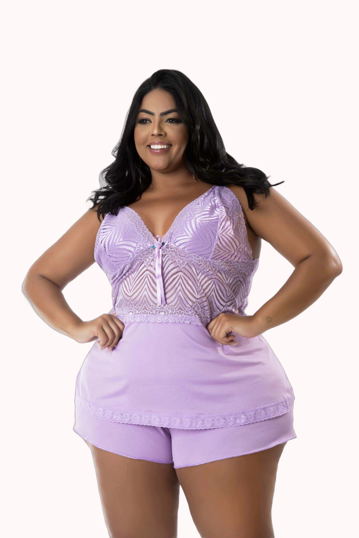Baby Doll Plus Size com renda – Doce Malícia
