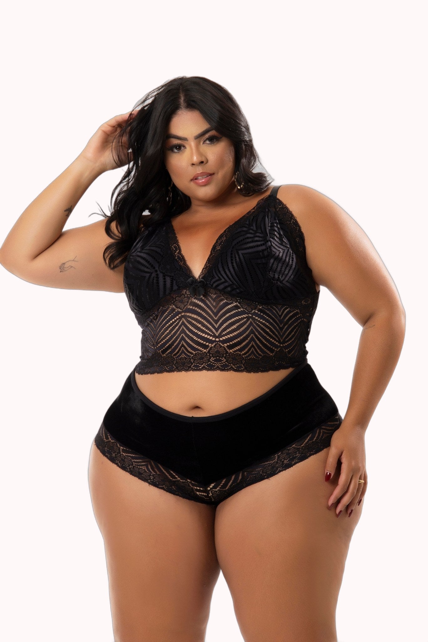 Baby Doll Plus Size de veludo – Doce Malícia