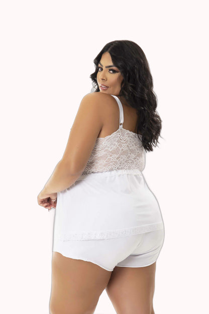 Baby Doll Plus Size com renda – Doce Malícia