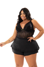 Baby Doll Plus Size com renda em Branco – Doce Malícia