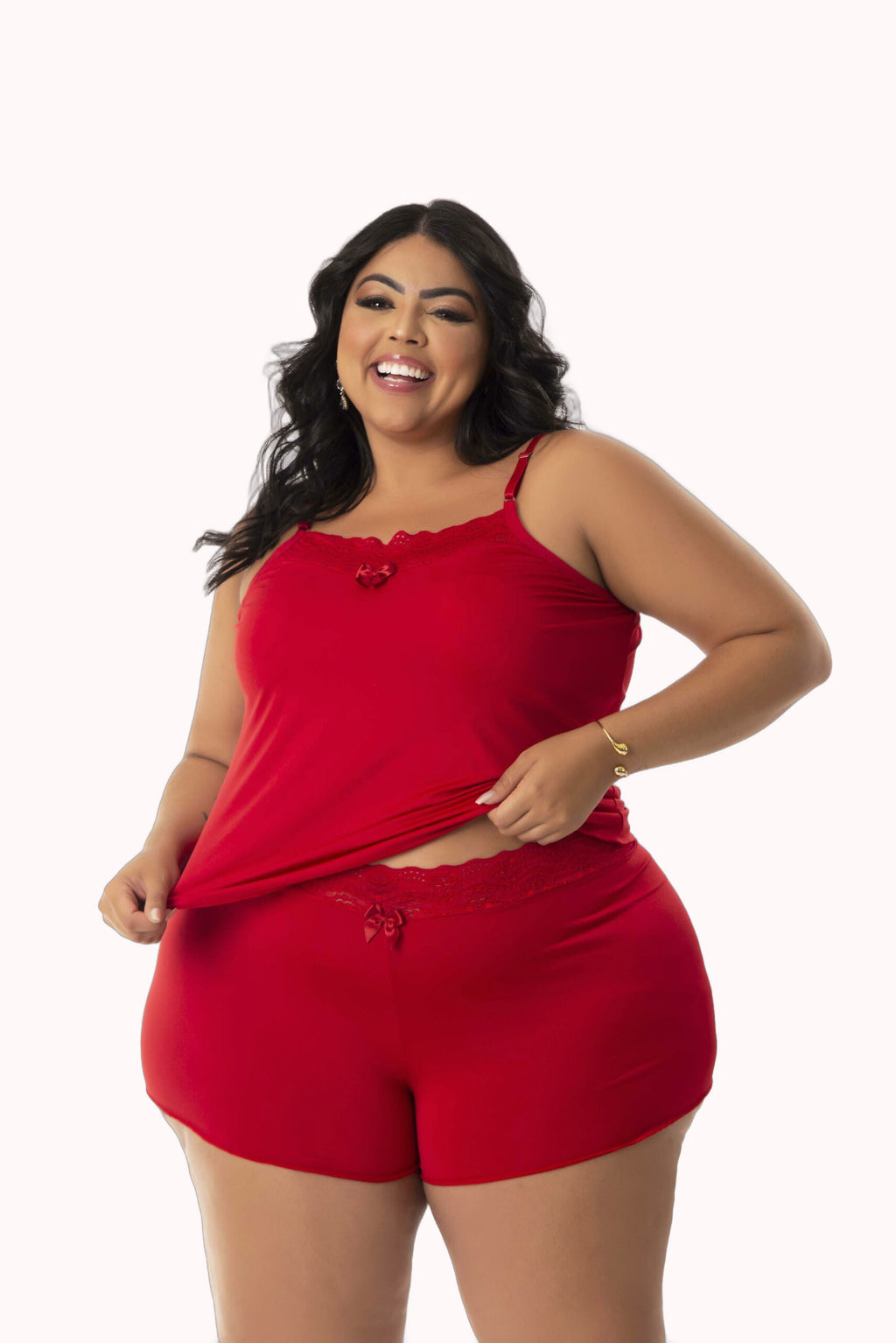 Baby Doll Plus Size com Renda – Doce Malícia