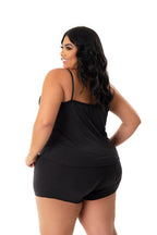 Baby Doll Plus Size com Renda em azul-Marinho – Doce Malícia