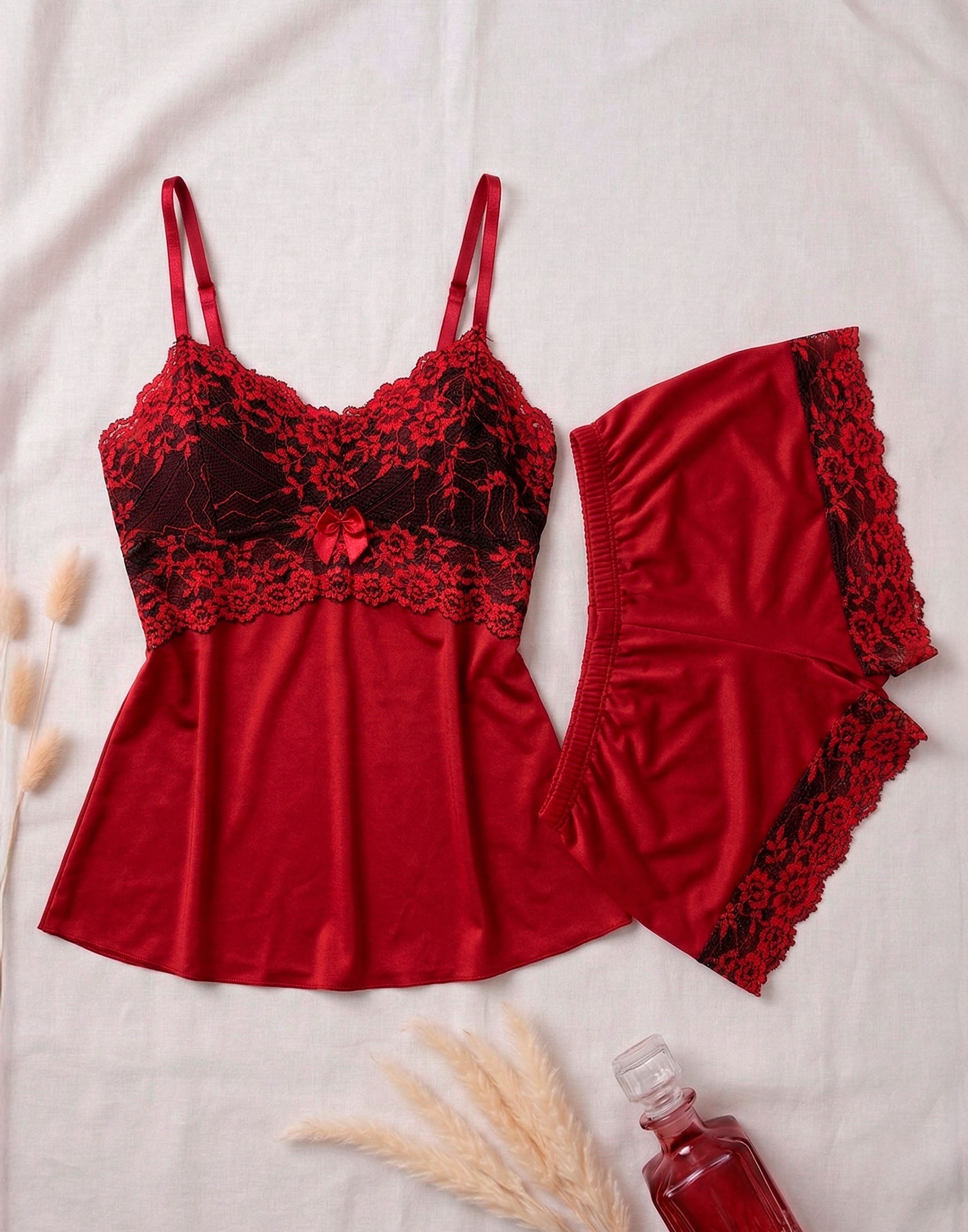 Baby Doll com Renda Bicolor em azul-Marinho – Doce Malícia