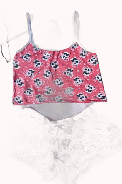 Baby Doll em Suede Estampado