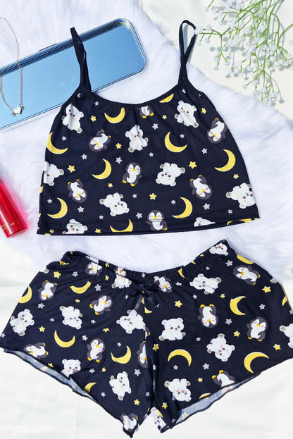 Baby Doll em Suede Estampado em Branco – Doce Malícia
