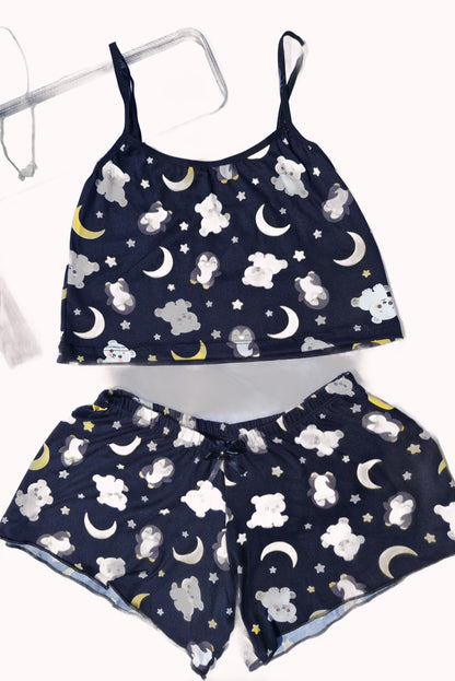 Baby Doll em Suede Estampado
