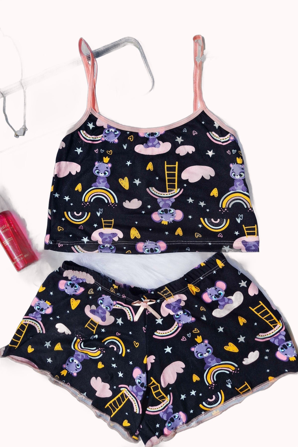 Baby Doll em Suede Estampado