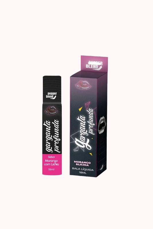 Bala Líquida Garganta Profunda Neon – Morango com Lichia – Doce Malícia