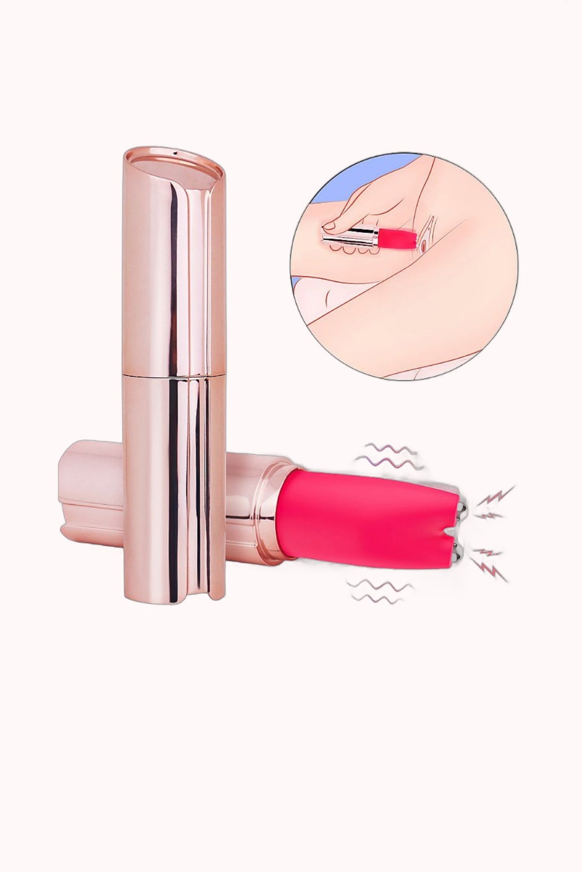 Batom Estimulador por Choque e Vibro – Betty S – Doce Malícia