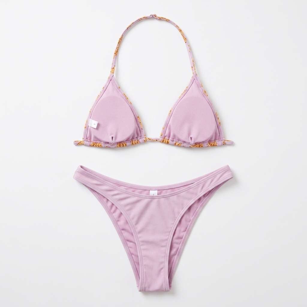 Biquíni Cortininha Estampado Feminino Top e Calcinha Moda Praia