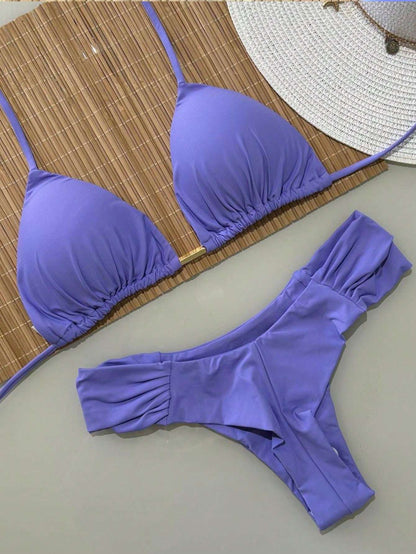 Biquíni Estampa Abstrata Roxo e – Doce Malícia
