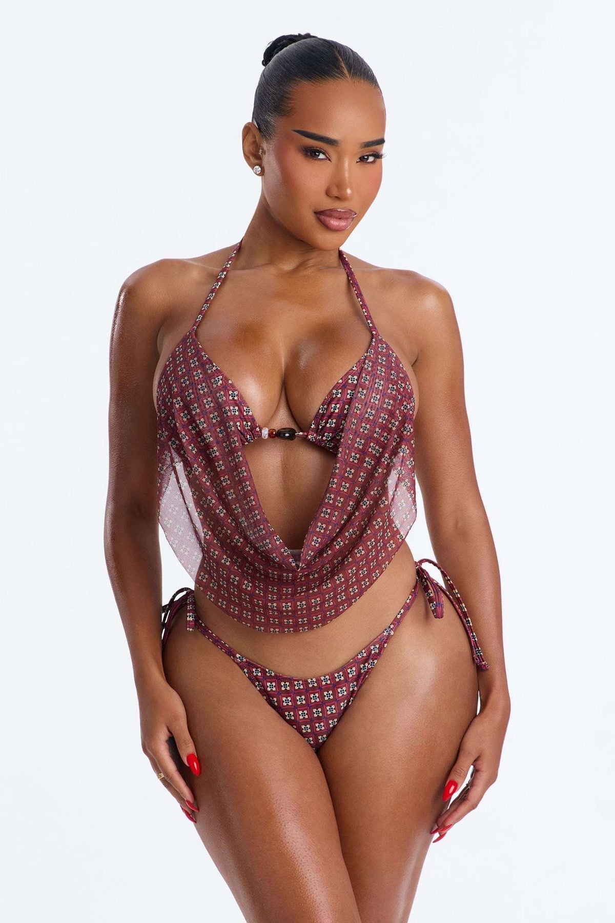 Biquíni Feminino Tule Longo Crochê – Doce Malícia
