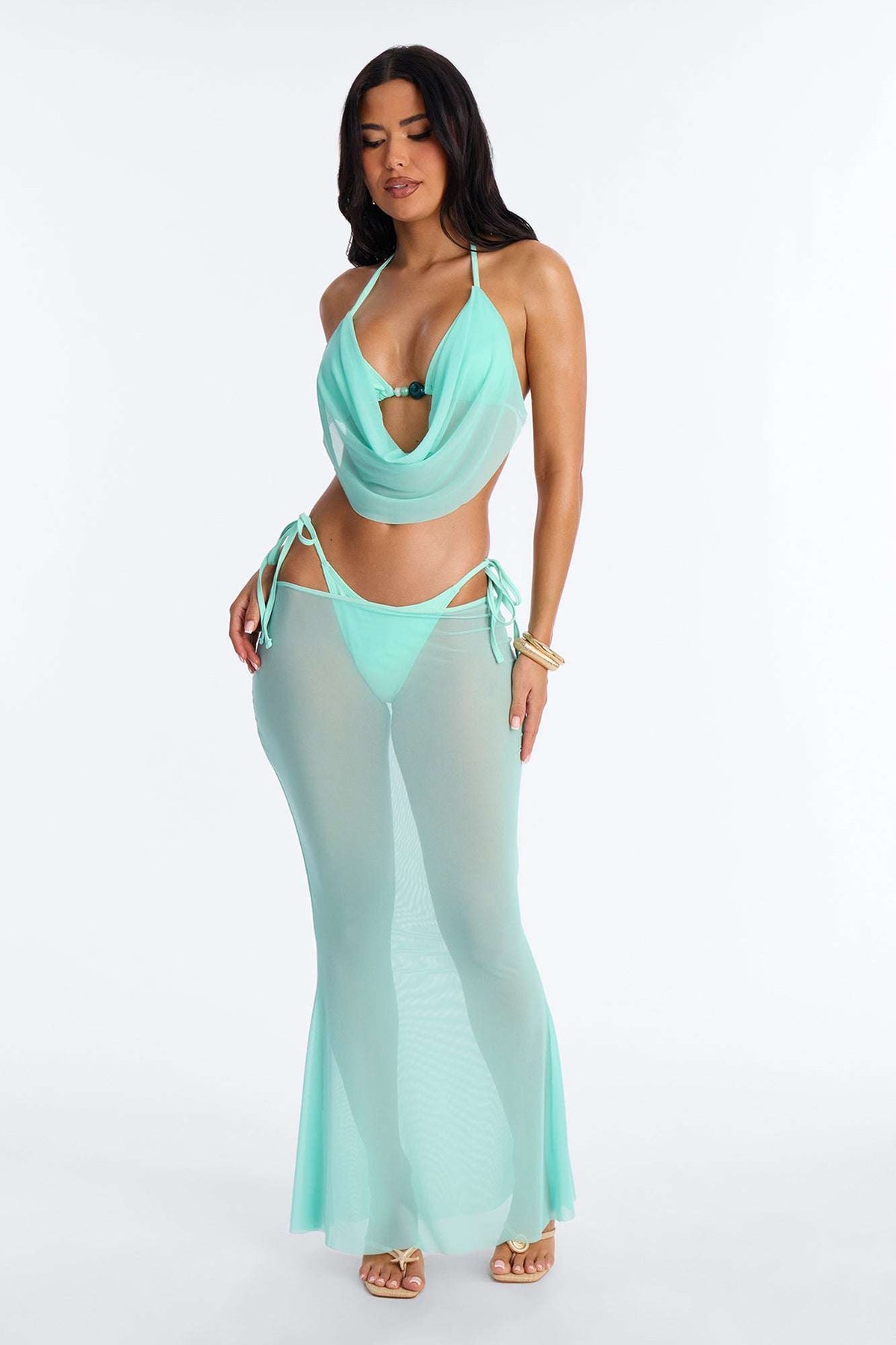 Biquíni Feminino Tule Longo Crochê – Doce Malícia