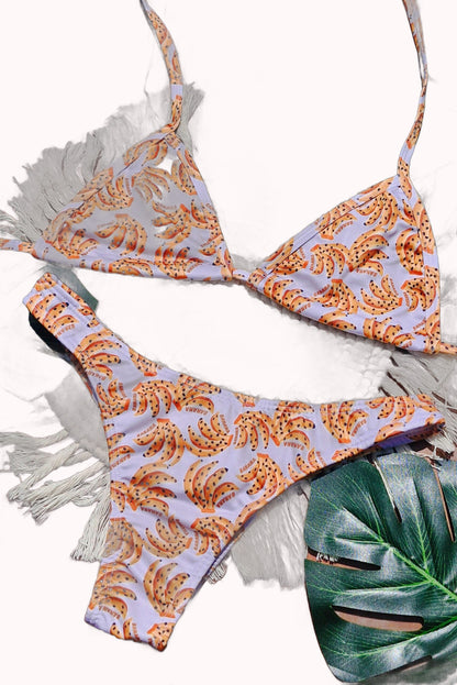 Biquíni Cortininha Estampado Feminino Top e Calcinha Moda Praia