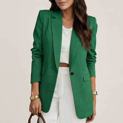 Blazer Feminino Manga Longa Longo – Doce Malícia - Verde