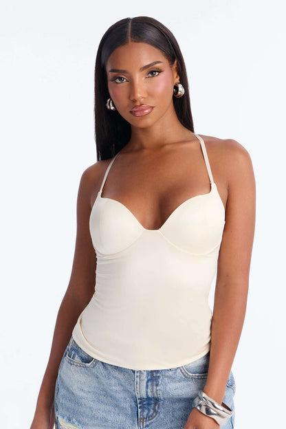 Blusa Feminina Alcinha Cetim Decote V Preto – Doce Malícia