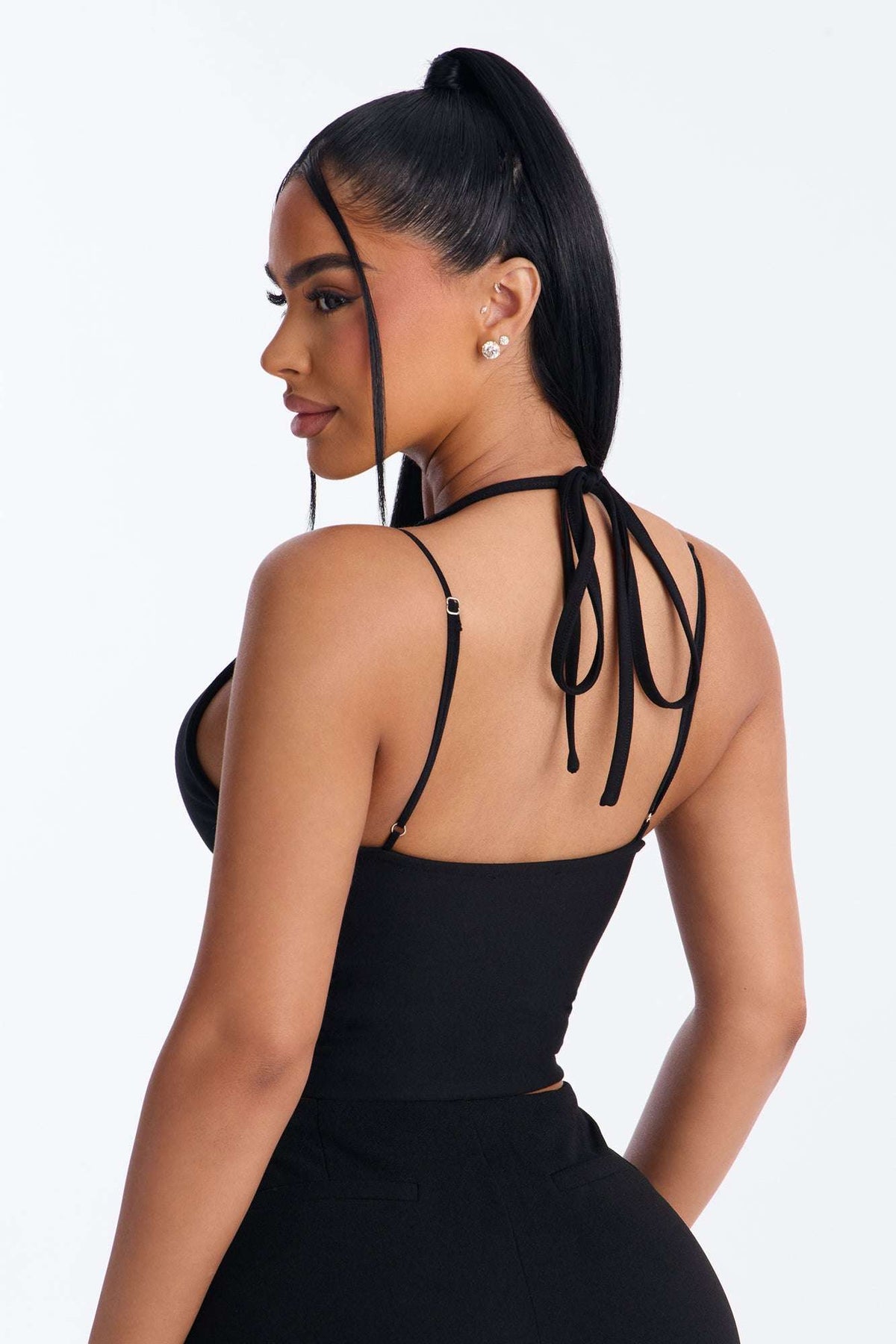Blusa Feminina Alcinha Frente Única Renda Preto – Doce Malícia
