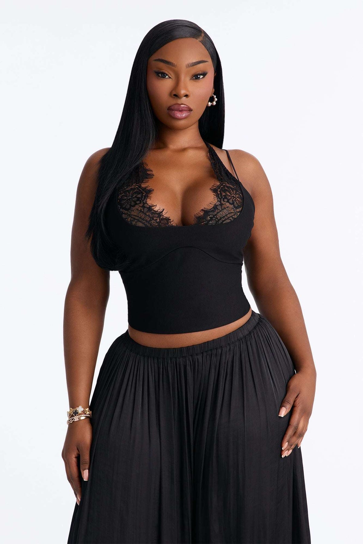Blusa Feminina Alcinha Frente Única Renda Preto – Doce Malícia