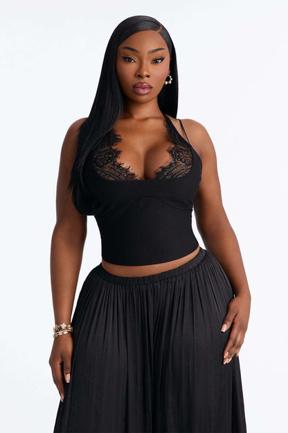 Blusa Feminina Alcinha Frente Única Renda Preto – Doce Malícia