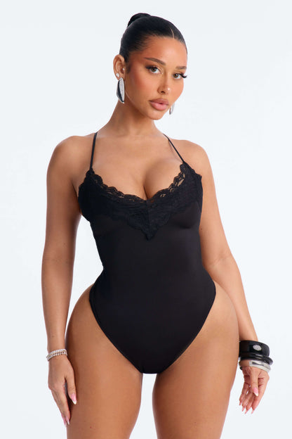 Blusa Feminina Alcinha Renda Decote V Preto – Doce Malícia