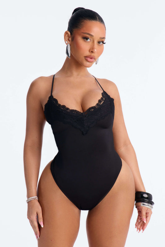 Blusa Feminina Alcinha Renda Decote V Preto – Doce Malícia