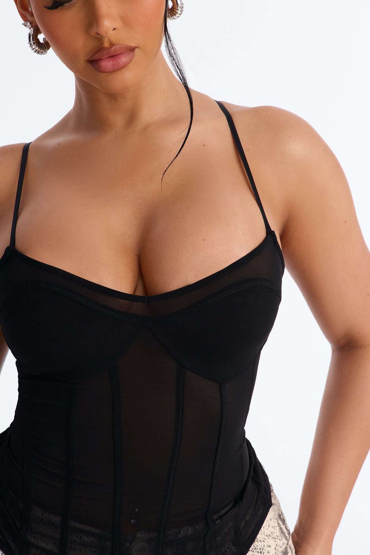 Blusa Feminina Alcinha Tule Preto – Doce Malícia