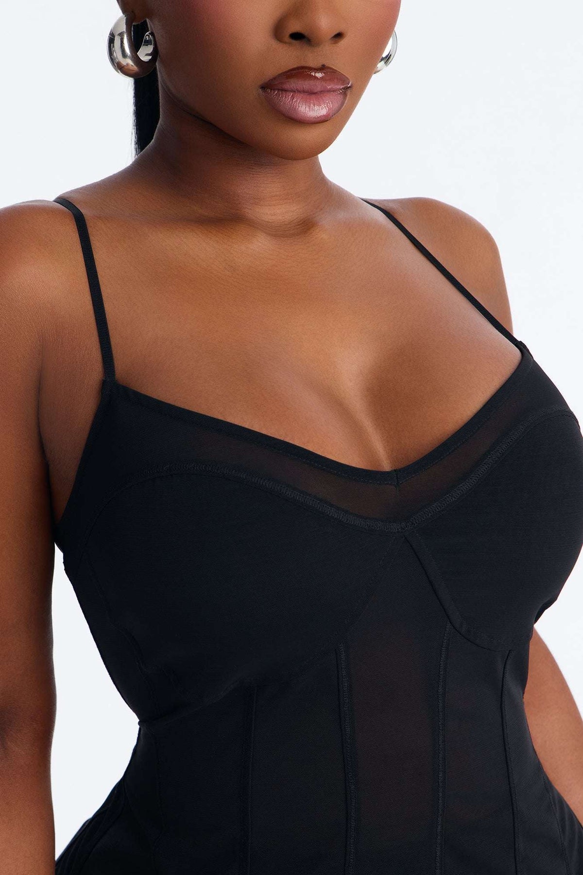 Blusa Feminina Alcinha Tule Preto – Doce Malícia