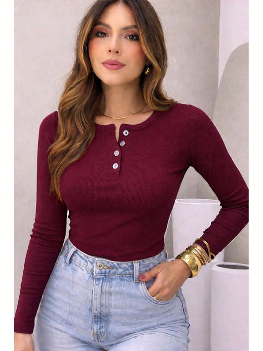 Blusa Feminina Canelado Manga Longa – Doce Malícia