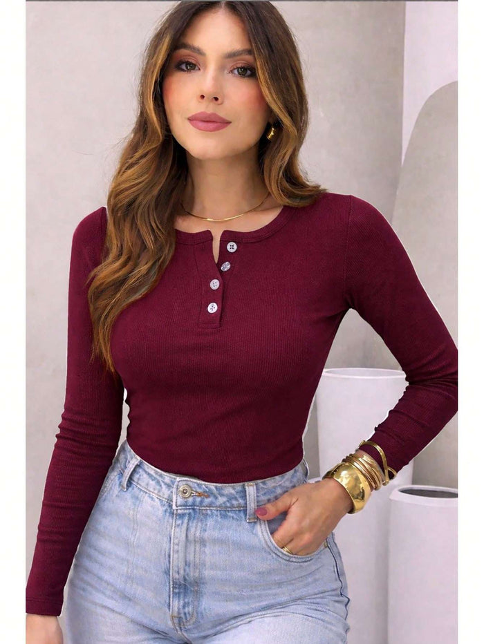 Blusa Feminina Canelado Manga Longa – Doce Malícia — Doce Malícia