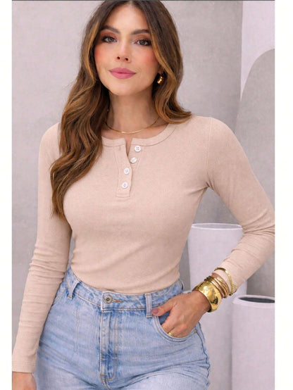 Blusa Feminina Canelado Manga Longa – Doce Malícia